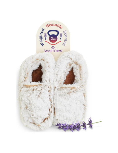 Pantuflas de microondas Warmies para mujeres - suaves y antideslizantes