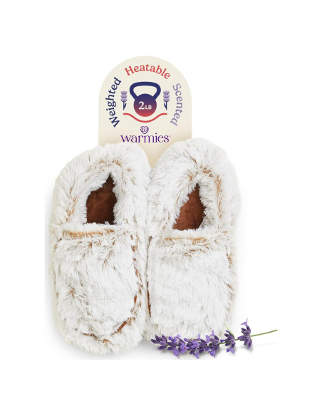 Pantuflas de microondas Warmies para mujeres - suaves y antideslizantes