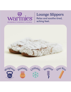 Pantuflas de microondas Warmies para mujeres - suaves y antideslizantes 2