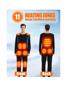 Conjunto Ropa Interior Calefaccionada Hombre 2 Piezas 7.4V 2