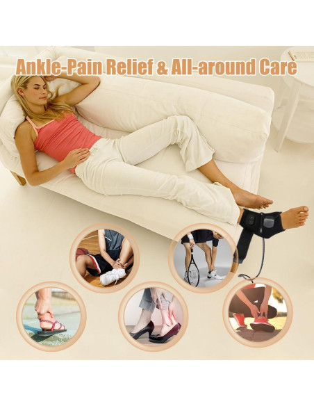 Faja Térmica para Tobillo WOOLALA con Vibración y Calor USB