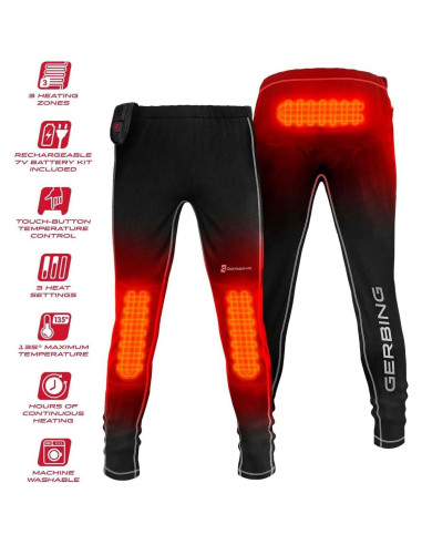 Pantalones Calentados para Mujeres Gerbing 7V - Negro S