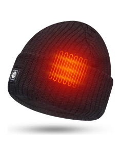 Gorro Térmico Eléctrico Calentado 7.4V para Invierno Gris