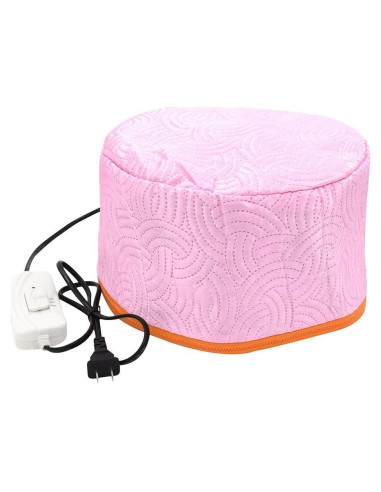 Gorro Térmico Eléctrico para Cuidado del Cabello Rojo 110V