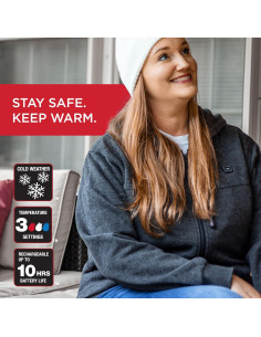 Sudadera Térmica Radians RHG-H301 para Mujeres - Gris Melange 2