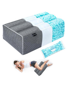 Almohada de Rodilla Urnexttour Espuma Viscoelástica Ajustable 60x36cm