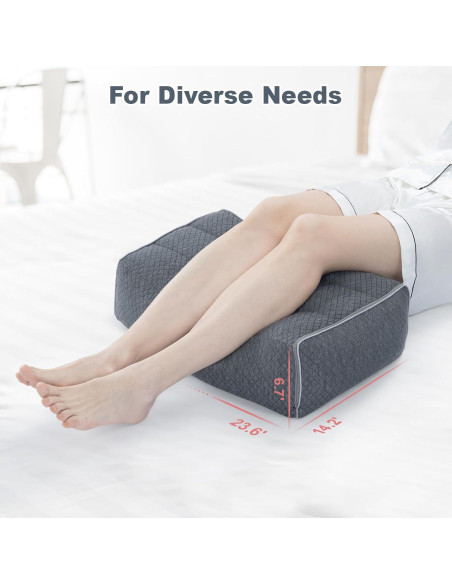 Almohada de Rodilla Urnexttour Espuma Viscoelástica Ajustable 60x36cm