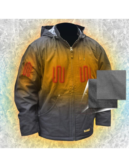 Chaqueta Térmica DEWALT DCHJ076ATD Unisex 2X Tabaco con Batería