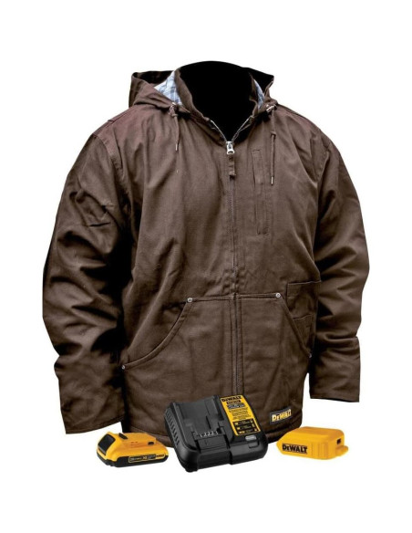 Chaqueta Térmica DEWALT DCHJ076ATD Unisex 2X Tabaco con Batería