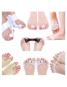 Kit Corrector de Juanetes Gelmay 15 Piezas Alivio Hallux Valgus