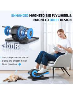 Elíptica Bajo Escritorio ANCHEER AMA006015, Ejercitador de Piernas Eléctrico 12 Velocidades 2