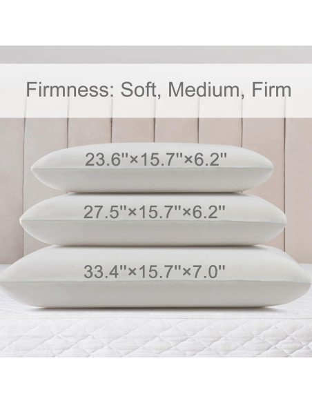 Almohada de Láttex Talalay ECQOLRA Estándar Firme 60x40 cm