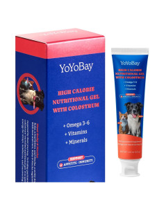 Gel Nutricional de Calostro Bovino YoYoBay 32g para Perros y Gatos