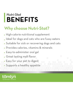 Gel Nutricional Tomlyn Nutri-Stat para Perros y Gatos 120g 2