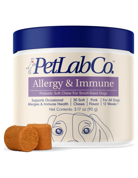 Masticables Probioticos PetLab Co. para Alergias Perros 30 Unidades