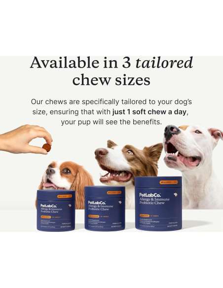 Masticables Probioticos PetLab Co. para Alergias Perros 30 Unidades
