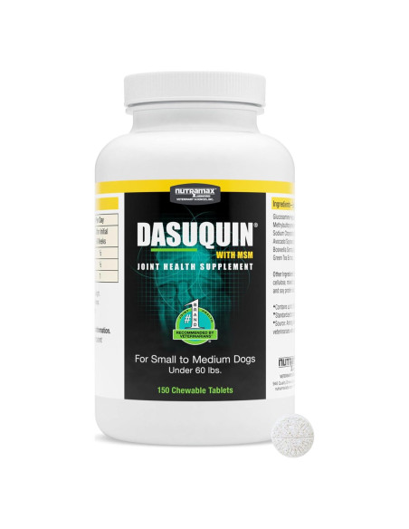 Dasuquin con MSM Masticables Nutramax 150 Tabletas Perro Pequeño/Mediano