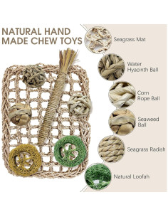 Alfombra de Actividad Hamiledyi para Conejos con Juguetes 2