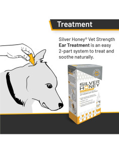 Absorbine Silver Honey Cuidado Rápido de Oídos Veterinario 10 Días 2
