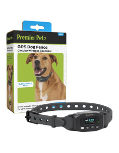 Collar GPS Inalámbrico para Perros Premier Pet - Sumergible, Recargable, 0.30 Hectáreas