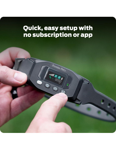 Collar GPS Inalámbrico para Perros Premier Pet - Sumergible, Recargable, 0.30 Hectáreas