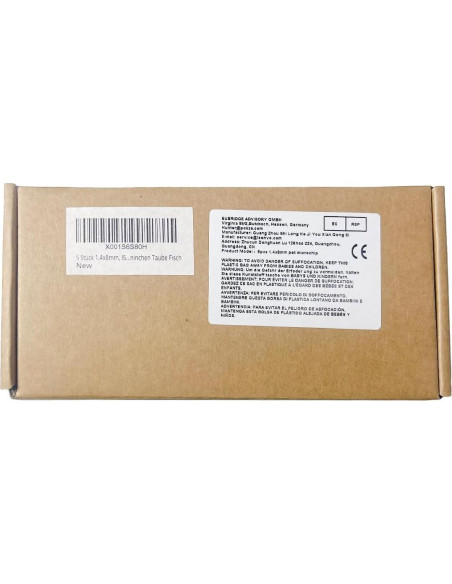 5 Microchips ISENVO 1.4x8mm 134.2kHz para Identificación de Mascotas