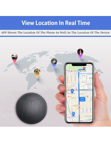 Rastreador GPS Portátil NGXDFL GF10 con Imán y Cobertura Global