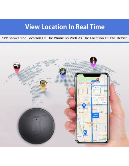 Rastreador GPS Portátil NGXDFL GF10 con Imán y Cobertura Global