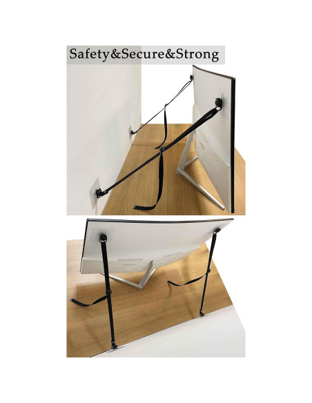 Correas de Seguridad Ajustables para TV - 2 Paquete Antivuelco