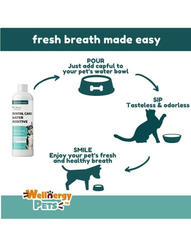 Aditivo Dental para Perros y Gatos Wellnergy Pets 473 ml