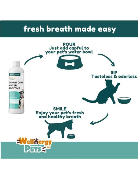 Aditivo Dental para Perros y Gatos Wellnergy Pets 473 ml