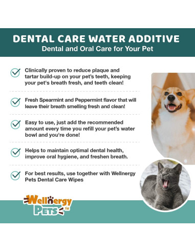 Aditivo Dental para Perros y Gatos Wellnergy Pets 473 ml
