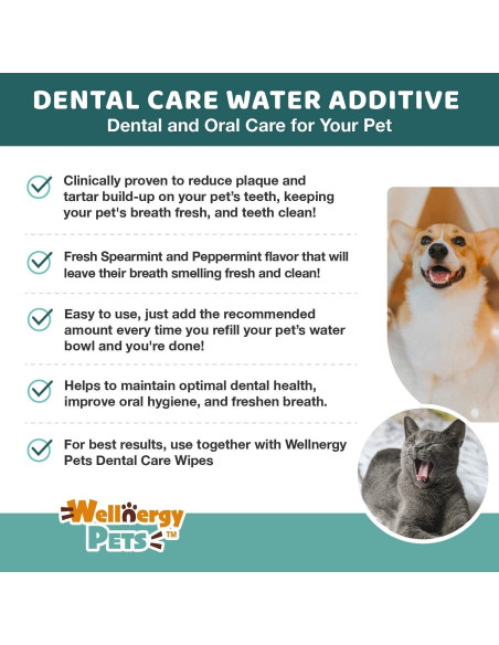 Aditivo Dental para Perros y Gatos Wellnergy Pets 473 ml