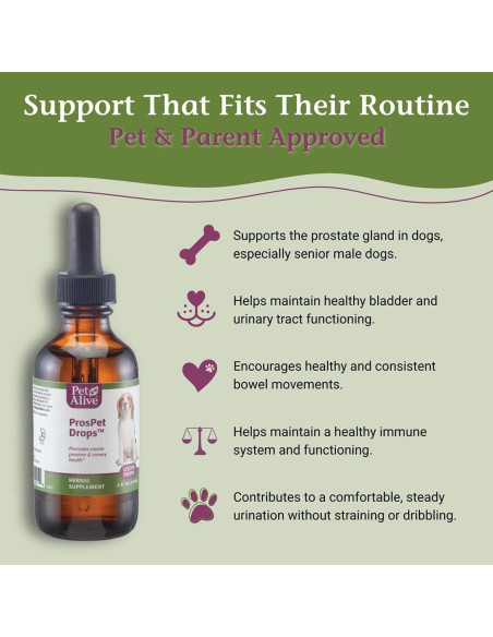 Gotas ProsPet PetAlive para Salud Prostática de Perros 60ml