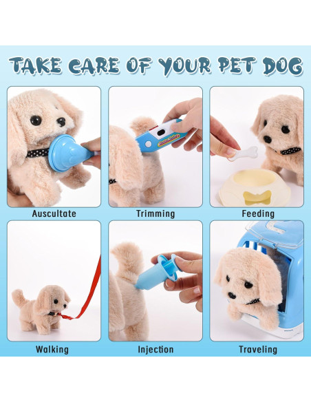 Kit de Cuidado de Mascotas Volmop para Niños 24 Piezas