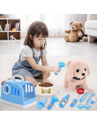 Kit de Cuidado de Mascotas Volmop para Niños 24 Piezas