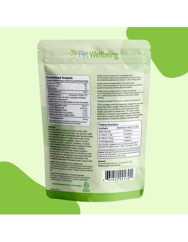 Suplemento Nutricional Pet Wellbeing 100g para Perros y Gatos