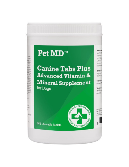 Multivitaminas para Perros Pet MD - 365 Tabletas Masticables