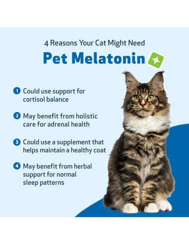 Suplemento de Melatonina para Gatos Pet Wellbeing 59 ml