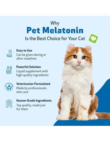 Suplemento de Melatonina para Gatos Pet Wellbeing 59 ml