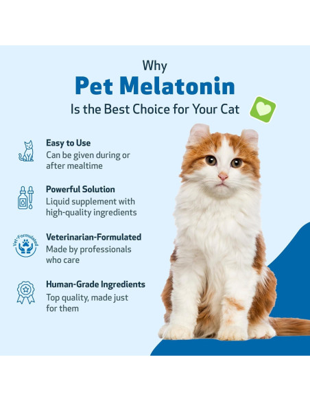 Suplemento de Melatonina para Gatos Pet Wellbeing 59 ml