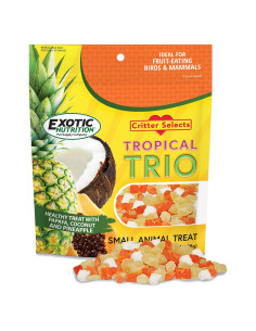 Trío Tropical Exotic Nutrition - Frutas Secas para Mascotas 127g