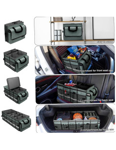 Organizador de Maletero GDNasist Plegable 35L con Bolsa Térmica 2