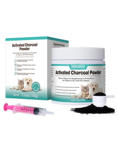 Carbón Activado para Mascotas ROZJOVU 100g - Salud Digestiva