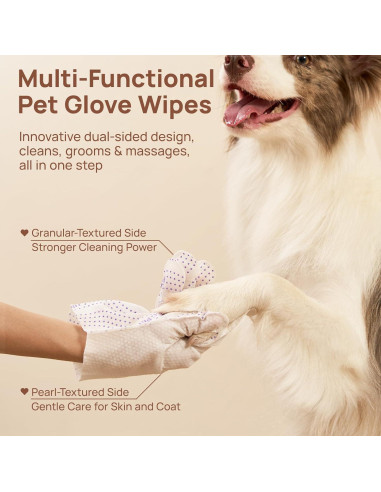 HICC PET Toallitas Hipoalergénicas para Mascotas 20 Pcs