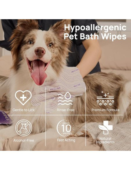 HICC PET Toallitas Hipoalergénicas para Mascotas 20 Pcs