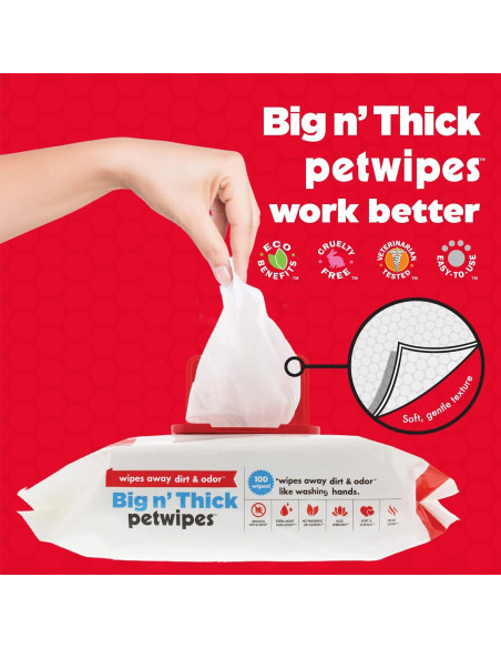 Toallitas para Mascotas Petkin 100 Unidades - Limpieza Suave y Efectiva