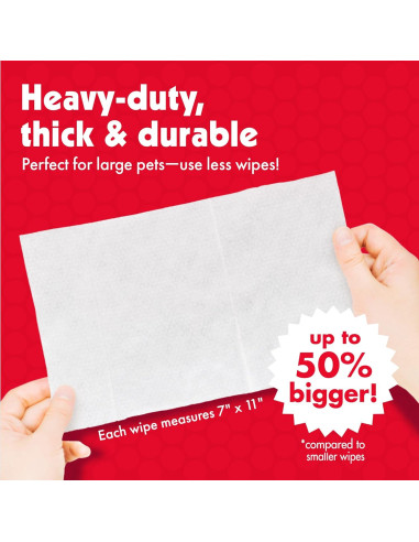 Toallitas para Mascotas Petkin 100 Unidades - Limpieza Suave y Efectiva