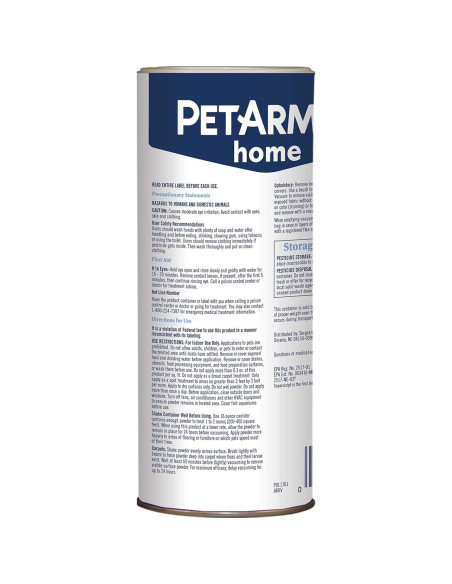 Polvo para Alfombras PetArmor 454g - Control de Pulgas y Garrapatas