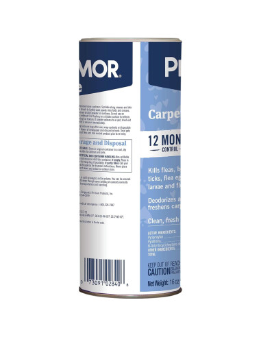 Polvo para Alfombras PetArmor 454g - Control de Pulgas y Garrapatas